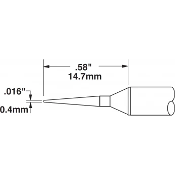 Паяльное жало METCAL для CV/MX конус удлиненный 0.4 × 14.7 мм CVC-8CN1504A