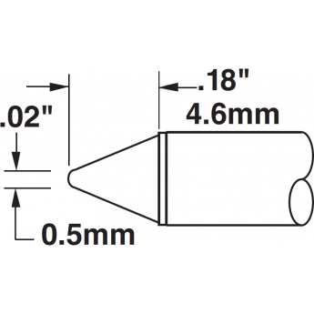 Паяльное жало METCAL для CV/MX коническое 0.5 мм CVC-9CN0005S