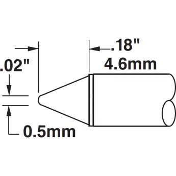 Паяльное жало METCAL для CV/MX коническое 0.5 мм CVC-9CN0005S