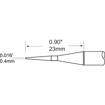 Картридж-наконечник для термопинцетов METCAL конус 0.4 × 19 мм PTC-9CN2304A