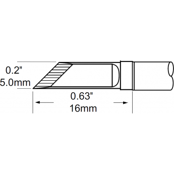 Жало паяльное METCAL для MFR-H1 косой нож 5 SCP-DRK50