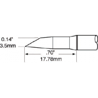 Жало паяльное METCAL для MFR-H1 миниволна удлиненная 3.5 × 17.78 мм SFP-DRH35