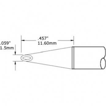 Жало паяльное METCAL миниволна 15 мм для CV/MX SMC-6HF0015V