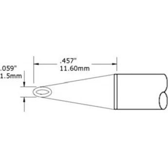 Жало паяльное METCAL миниволна 15 мм для CV/MX SMC-6HF0015V