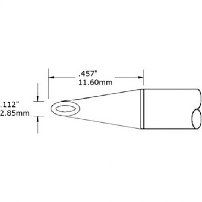 Жало паяльное METCAL миниволна 3 мм для CV/MX SMC-6HF0030V