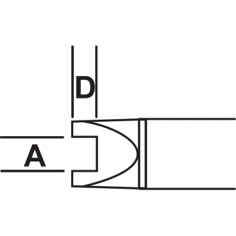 Жало паяльное для MX Chip 1206 1210 Metcal SMTC-002