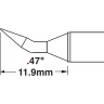 Жало паяльное клиновидное прямое изогнутое METCAL STTC для MX 1.5 × 11.9 мм STTC-199