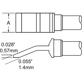 Картридж-наконечник METCAL для MFR-PTZ шпатель 20.5 мм TFP-BLH60