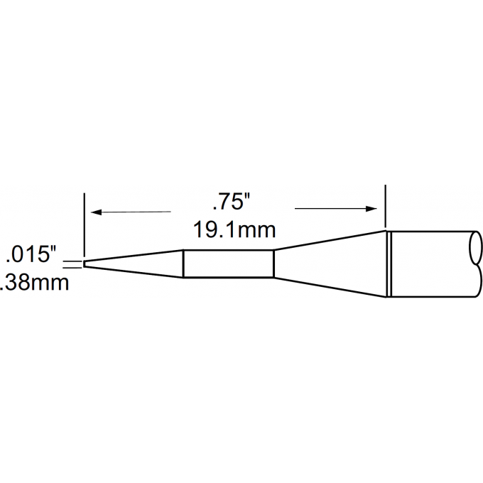 Картридж-наконечник METCAL конический 0.4 × 19.1 мм для MFR-PTZ TTP-CNP1